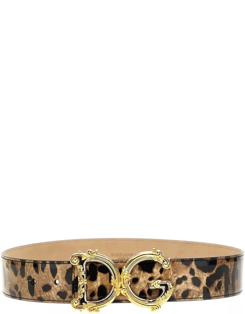 Dolce & Gabbana Leopard Print Belt
