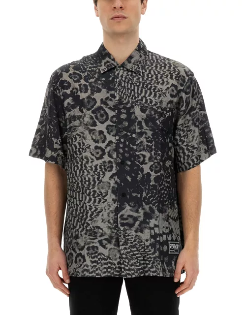 versace jeans couture printed shirt