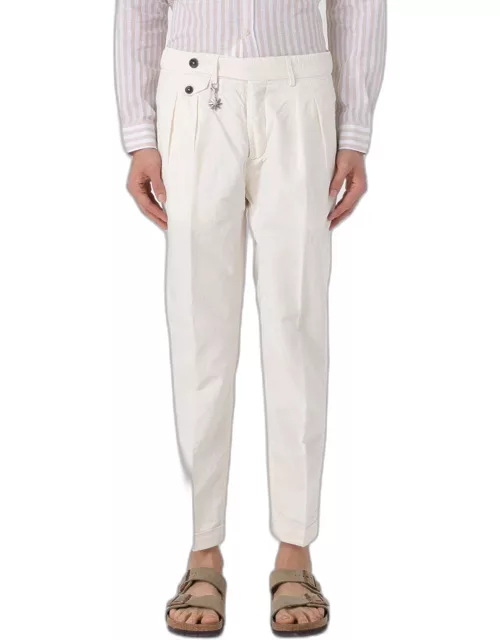 Trousers MANUEL RITZ Men colour White