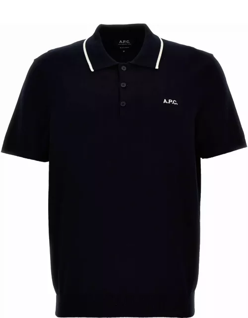 A.P.C. Logo Embroidered Short-sleeved Polo Shirt