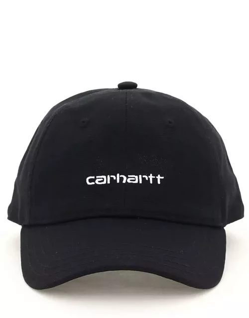 CARHARTT WIP canvas script baseball cap
