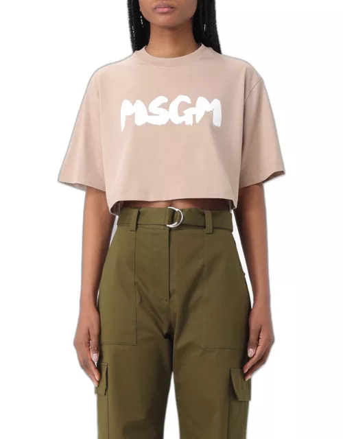T-Shirt MSGM Woman colour Beige