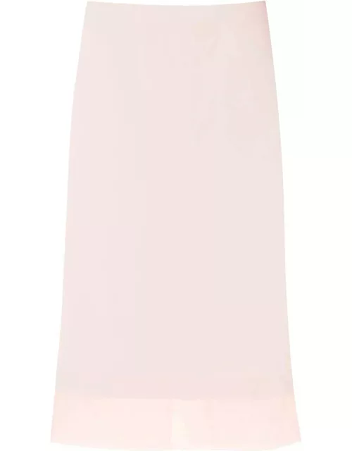 SPORTMAX "Double-layered organza skirt with