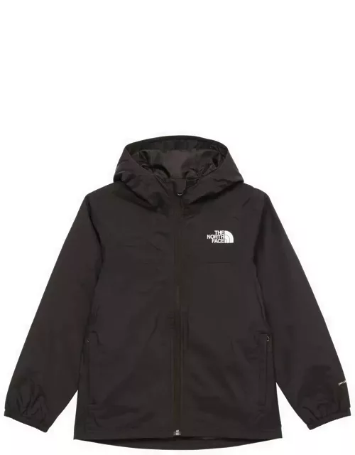 Lightweight black nylon jacket with logo