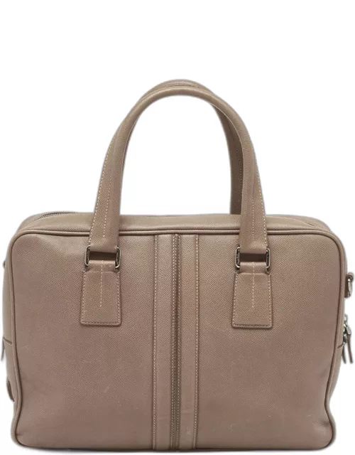 Tod's Brown Leather Briefcase Portfolio Bag