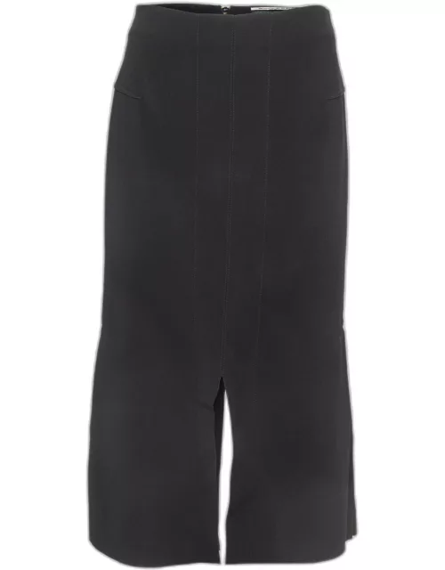 Roland Mouret Black Stretch Crepe Zipper Epirus Skirt