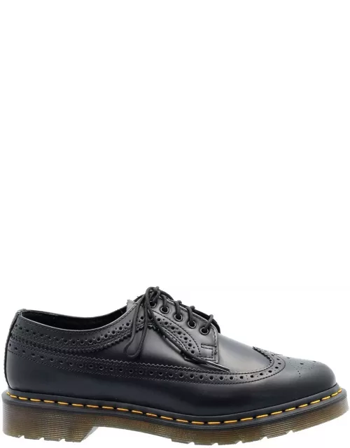 Dr. Martens 3989 Ys Lace Up Shoes In Black Leather