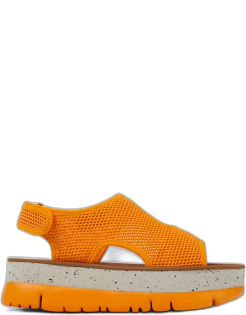 Flat Sandals CAMPER Woman color Orange