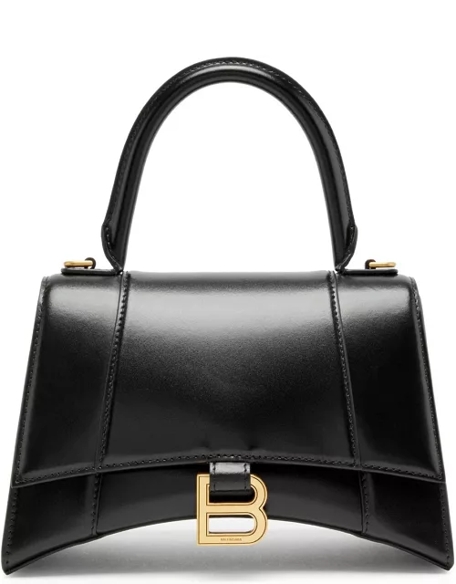 Balenciaga Hourglass Small Leather top Handle bag - Black