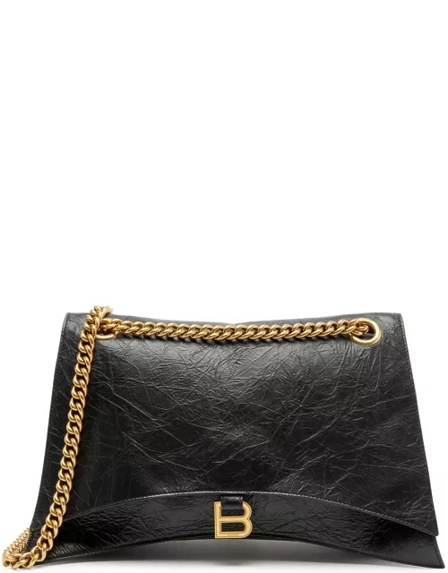 Balenciaga Crush Large Leather Shoulder bag - Black
