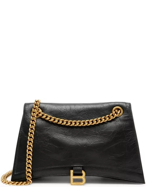 Balenciaga Crush Medium Leather Shoulder bag - Black