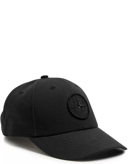 Stone Island Logo-embroidered Cotton cap - Black