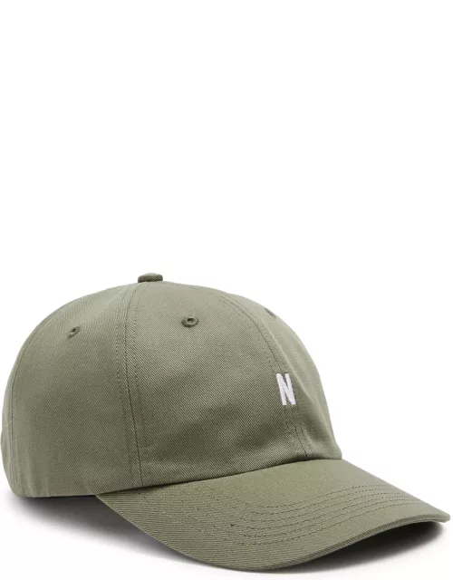 Norse Projects Sports Logo Cotton-twill cap - Green