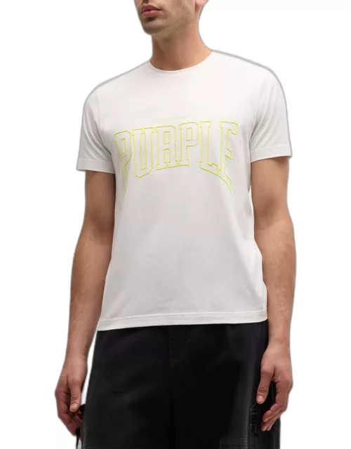 Men's Logo Embroidered Jersey Short-Sleeve T-Shirt