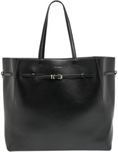 Voyou Large North-South Tote Bag in Tumbled Leather