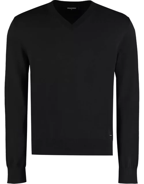 Dsquared2 Cotton V-neck Sweater