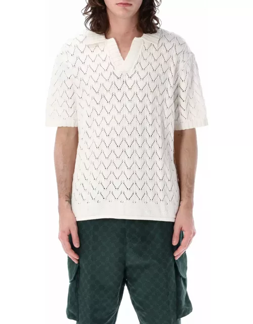 Daily Paper Yinka Relaxed Knit Sweater Polo