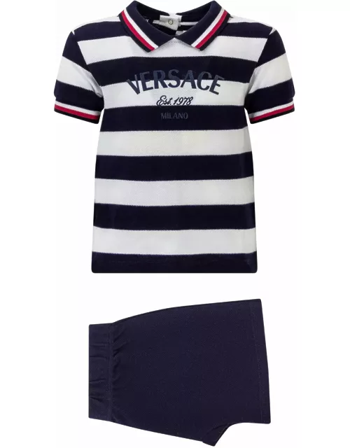 Versace Polo And Shorts Set