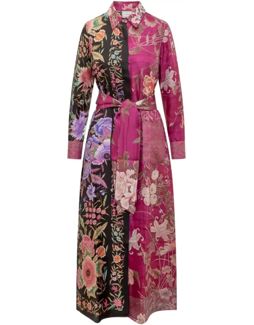 Pierre-Louis Mascia Silk Dress With Floral Pattern