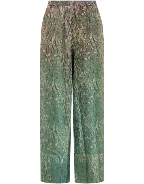 Pierre-Louis Mascia Silk Pants With Floral Print