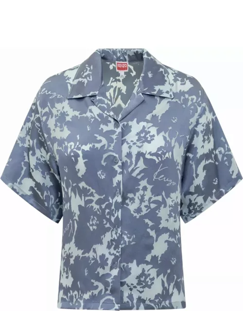 Kenzo Shirt With Flower Camo Pattern