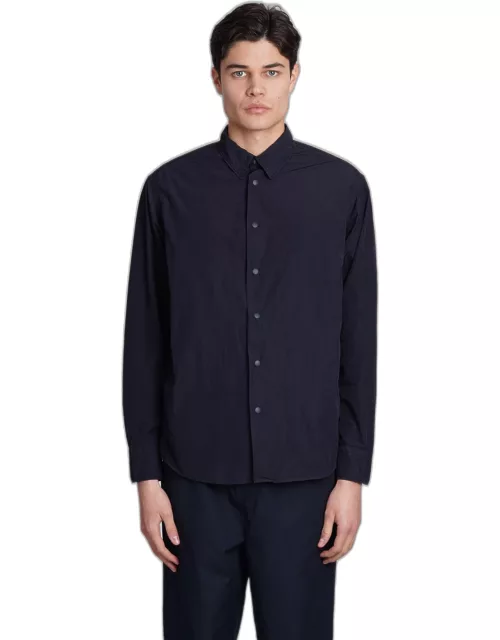 Aspesi Camicia Cassel Shirt In Blue Polyester
