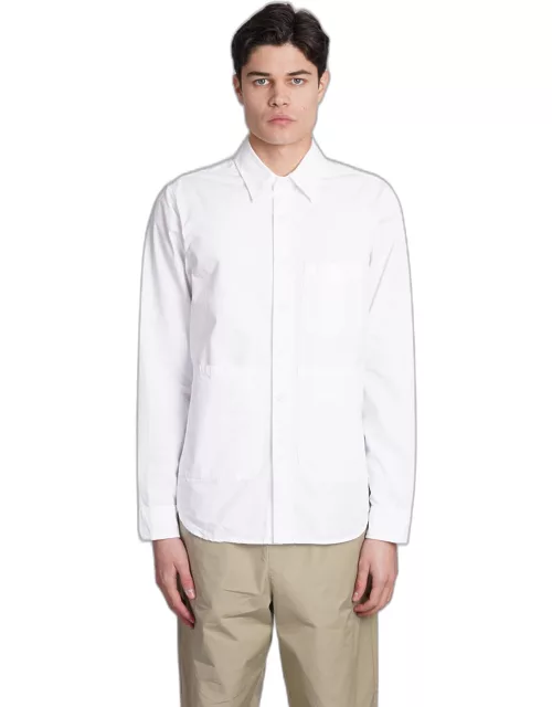 Aspesi Camicia Ut Shirt In White Cotton