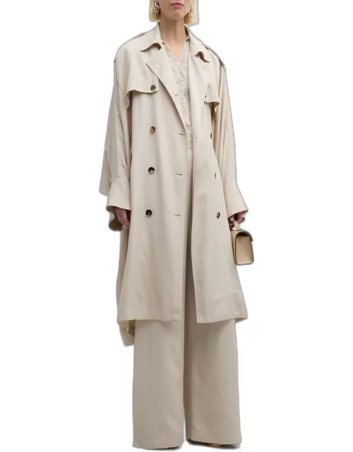 Belted Caftan Trench Coat