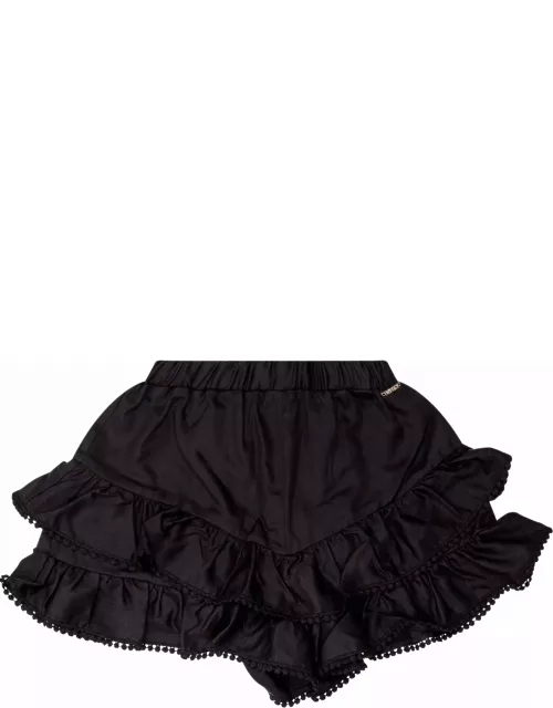 TwinSet Shorts With Ruffle
