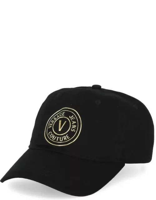 Versace Jeans Couture Baseball Cap With Vemblem Logo