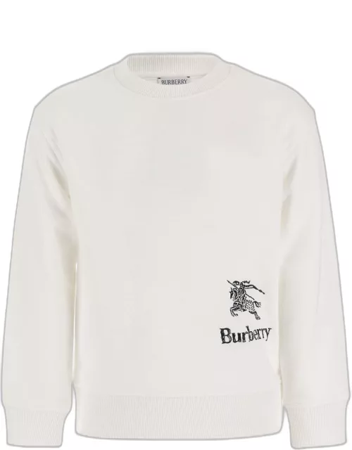 Burberry Cotton Sweatshirt With Ekd