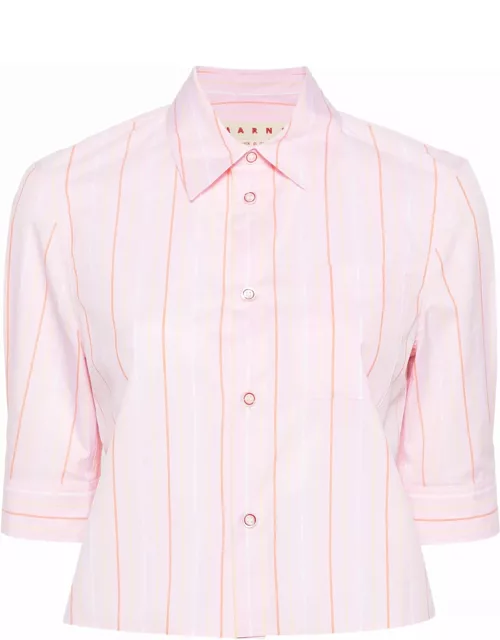 Marni Vertical Stripe-print Cotton Shirt