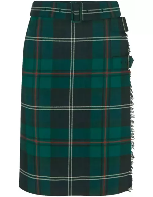 Burberry Tartan Kilt Skirt