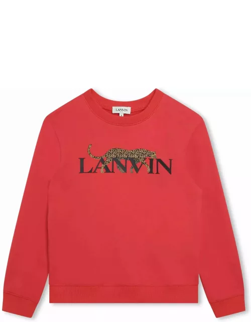 Lanvin Leopard-printed Crewneck Sweatshirt