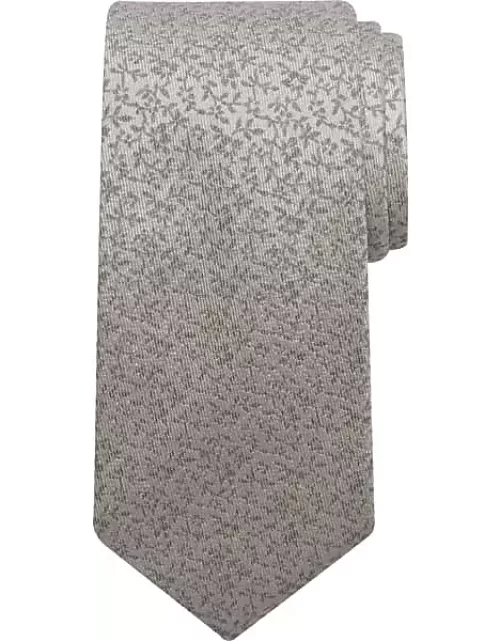 Pronto Uomo Men's Mini Floral Tie Silver