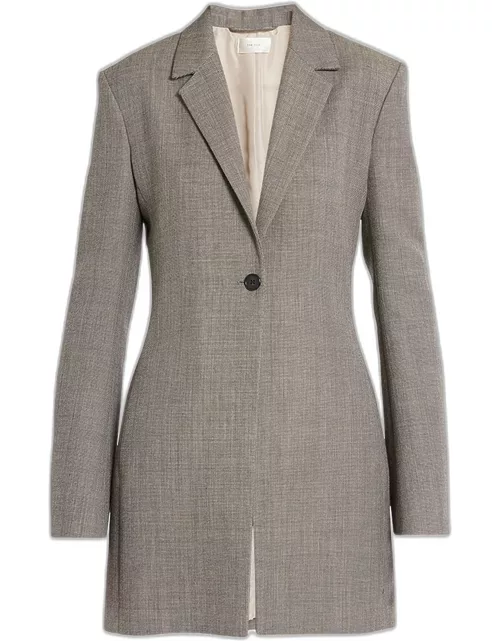 Enny One-Button Wool Jacket