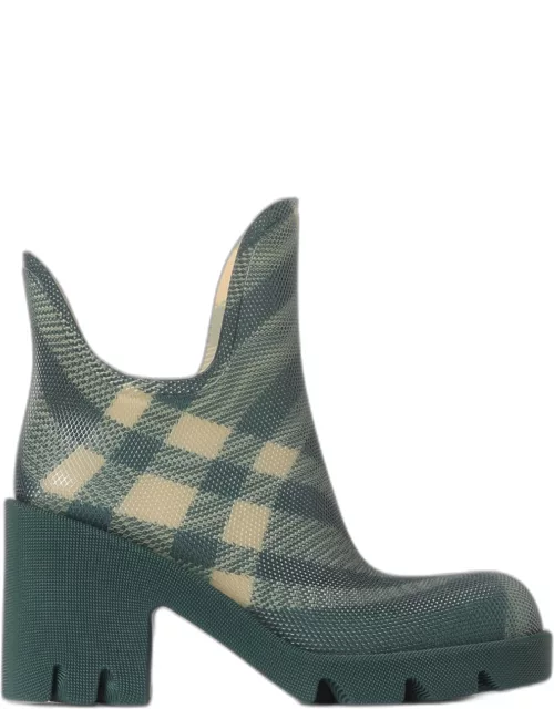 Flat Ankle Boots BURBERRY Woman color Green