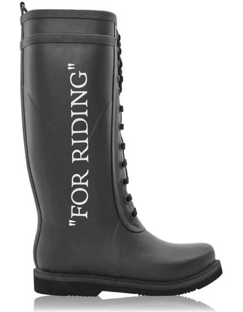 OFF WHITE For Riding Boots - Black