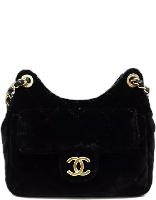 Chanel Velvet Hobo Bag Small AS4323