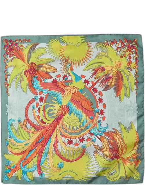 Hermes Multicolor Mythiques Phoenix Silk Square Scarf