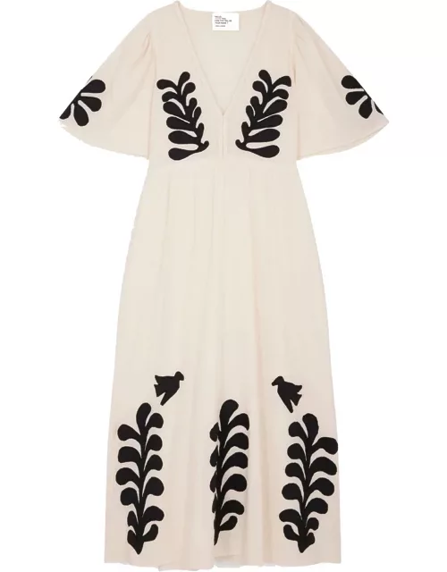 LEON & HARPER Roe Embroidered Dress - Off White