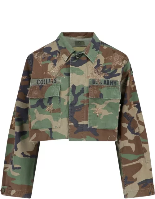 Rossano Perini Camouflage Cropped Jacket