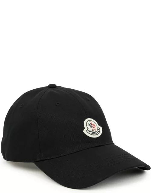 Moncler Logo Cotton-twill cap - Black