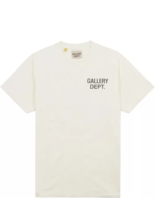 Gallery Dept. Logo-print Cotton T-shirt - Crea