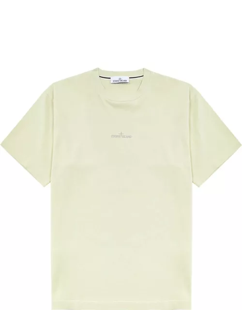 Stone Island Logo-print Cotton T-shirt - Light Green