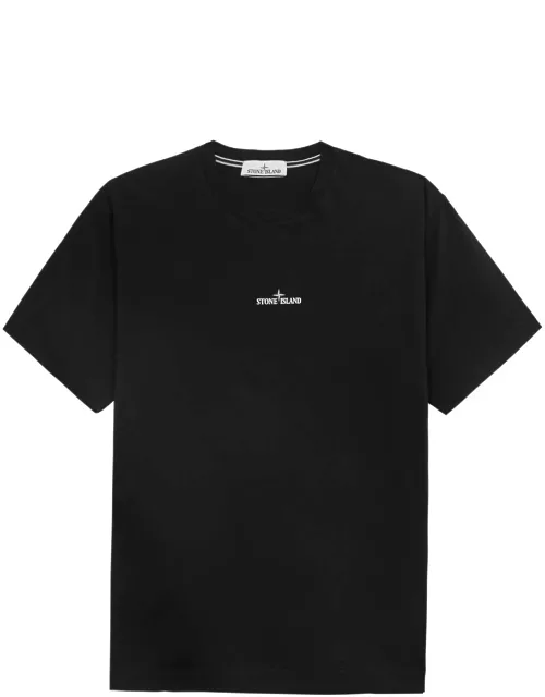 Stone Island Logo-print Cotton T-shirt - Black