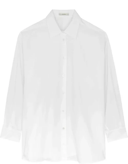 The Row Luke Cotton-poplin Shirt - White - M (UK12 / M)
