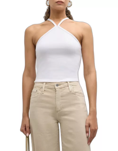 Cropped Halter Tank Top