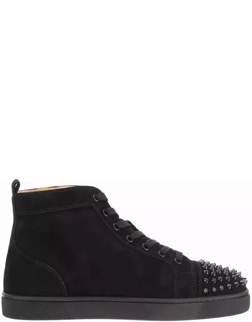 Christian Louboutin High-top Sneakers In Suede With Spike