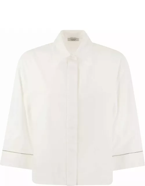 Peserico Plain Cotton Poplin Shirt